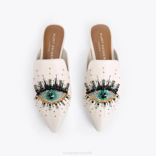 Kurt Geiger mujer Ojo de oliva de Londres 2LPR367 | calzados hueso